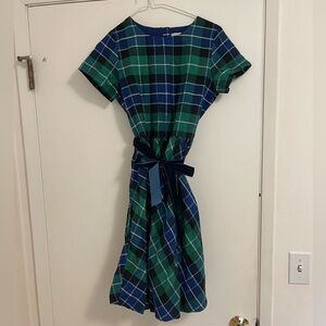 Lands End plaid dress